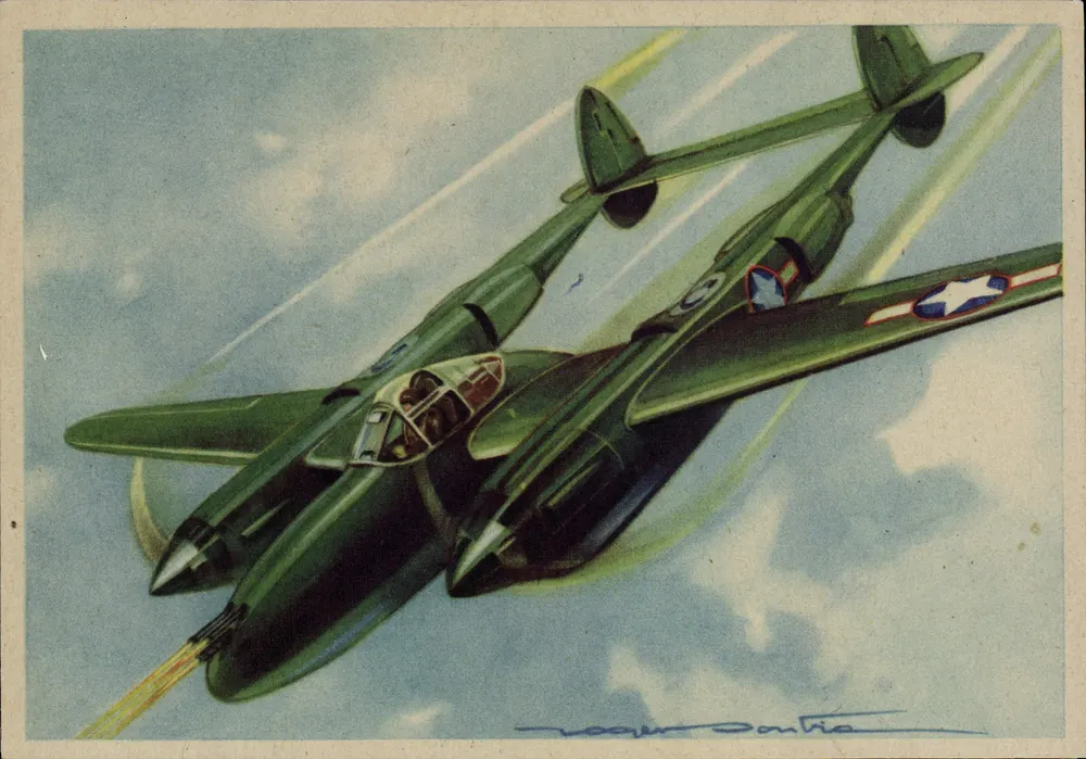 Lockheed "Lightning" II — Caça — Edições Photochrom - Toulouse - Frente