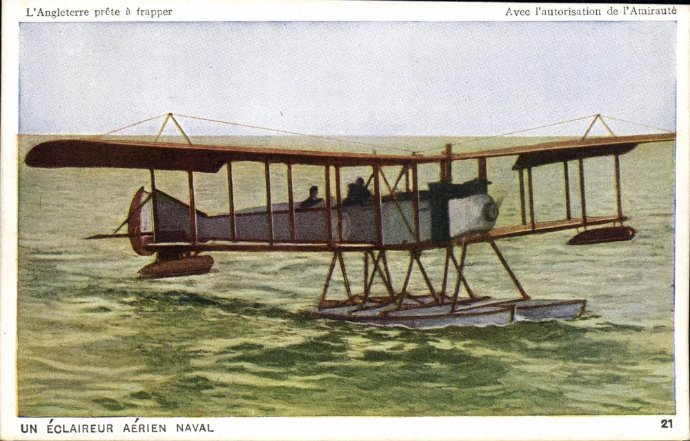 Ein navaler Luftspähtrupp — England bereit zum Angriff — Photochrom Co., Ltd., London, Nr. 21 - Vorderseite