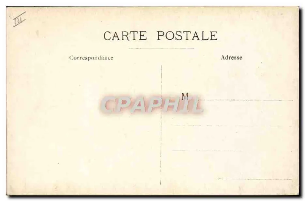 Aviação — Avião com asas fixas sobre a água — Carta postal sem editor ou número de série visível - Verso