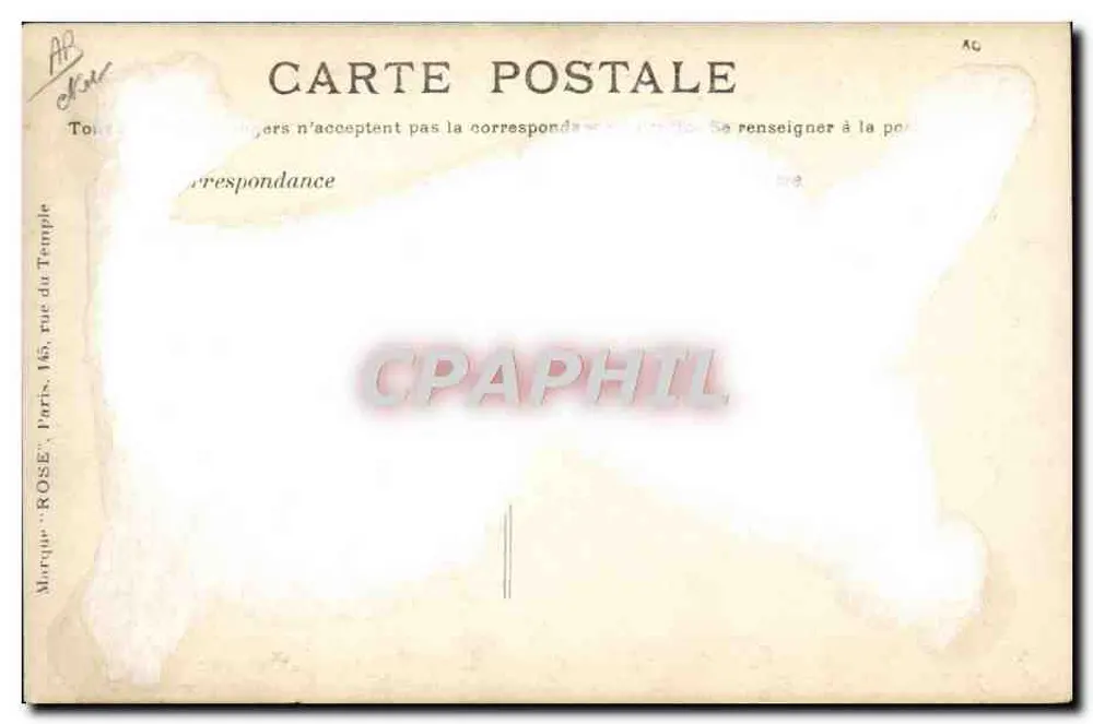 L’airship « Le Zodiac III » — 1909 — Edizione Rose - Verso