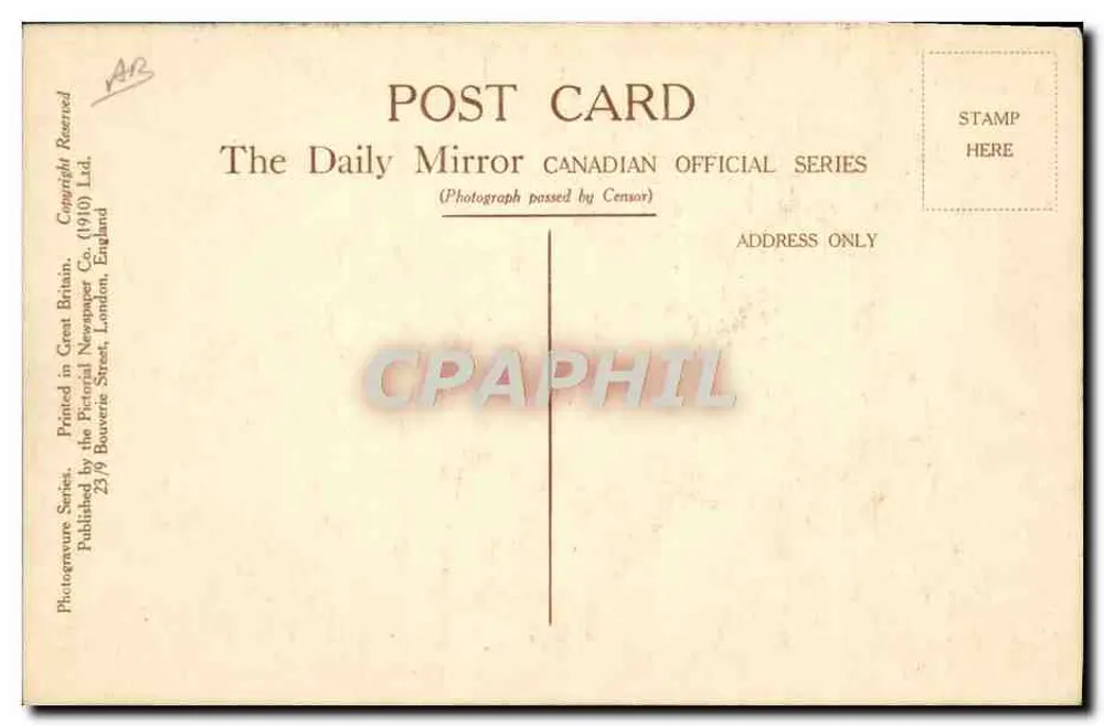 Aeronave militar — Canadá — Canadian Official - Verso