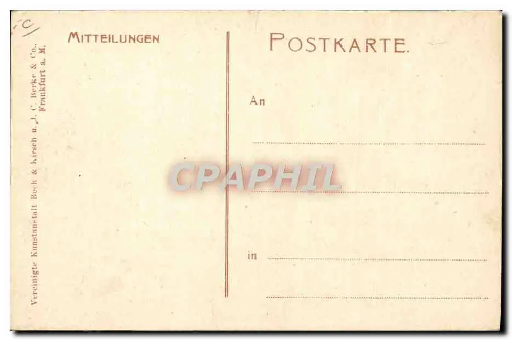 Metz — Das Luftschiff vor seiner Halle — Mitteilungen & Co. Berge & Krosch a. M. - Rückseite