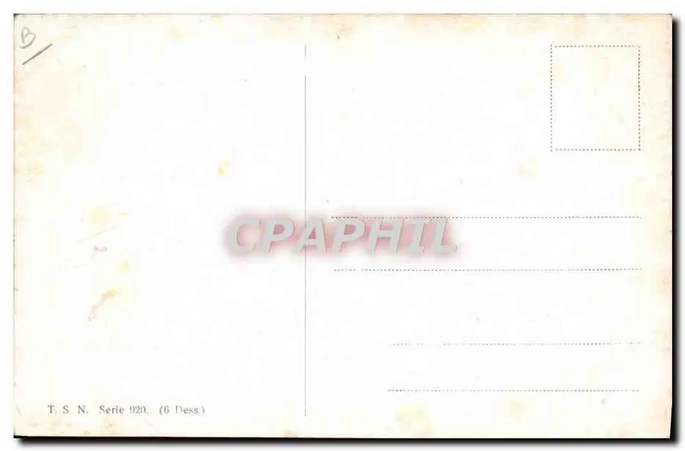 Zeppelin im Flug — Illustration — T.S.N. Serie 920 - Rückseite