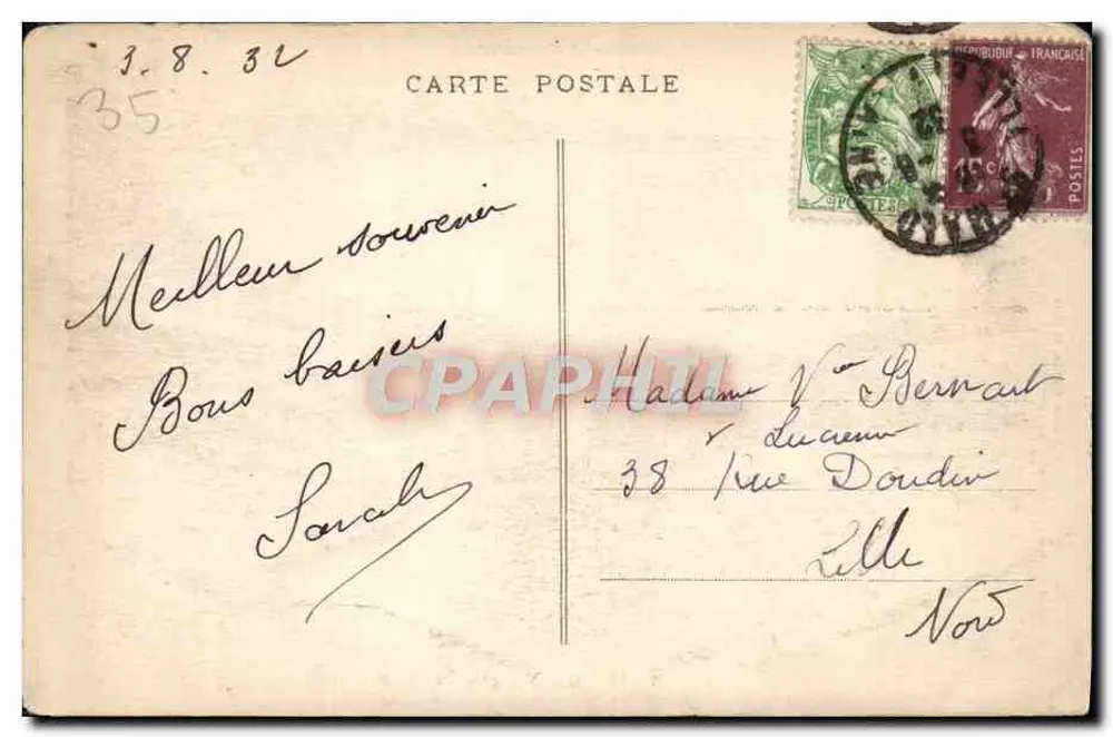 St-Malo - Côte d'Emeraude - Vista geral - G. M. - Edição G. M. St-Malo - Verso