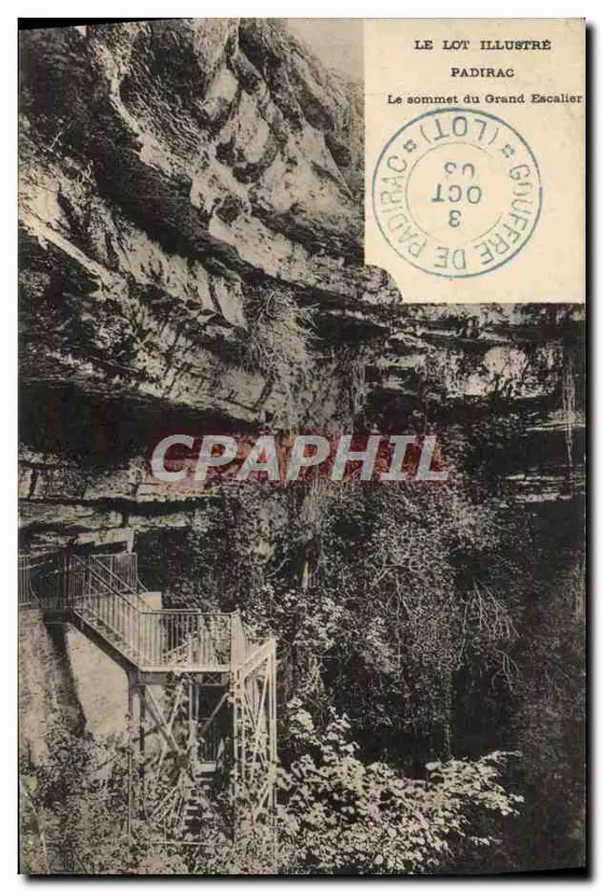O topo do Grand Escallier — Padrac — Le Lot Illustré - Frente