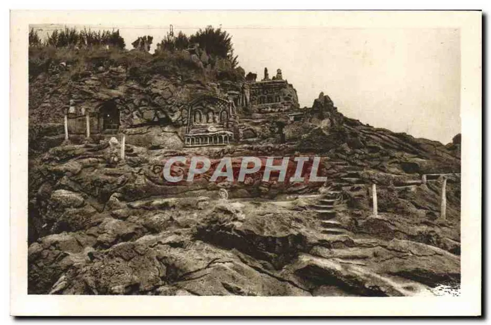 Côte d'Émeraude - ROTHÉNEUF (I.-et-V.) — Die gemeißelten Felsen — Am Rand des Gouffres — Edition H. Bredou - Vorderseite