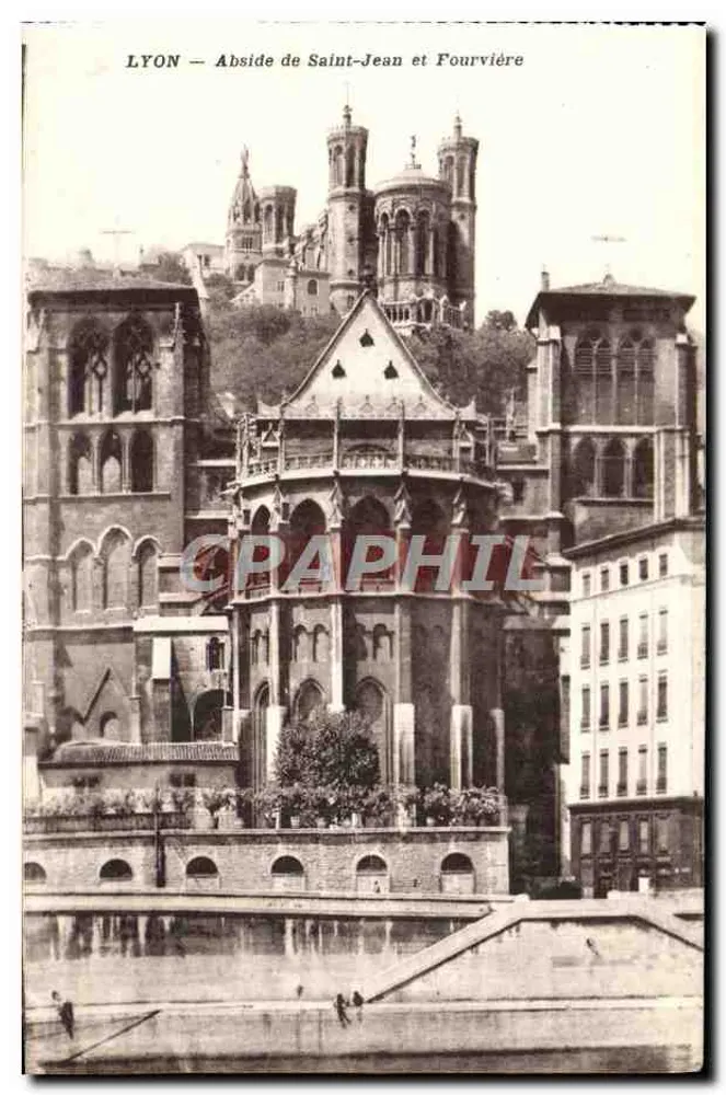 LYON — Abside de Saint-Jean et Fourvière - Frente