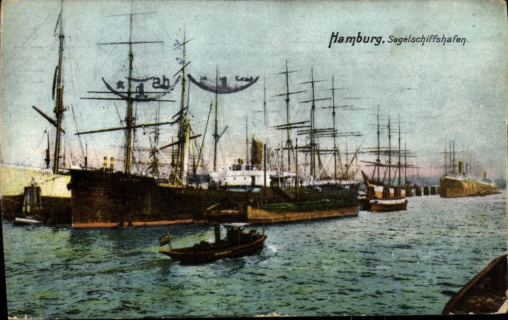 Hamburg, Puerto de veleros — editor desconocido, número de serie no visible - Anverso