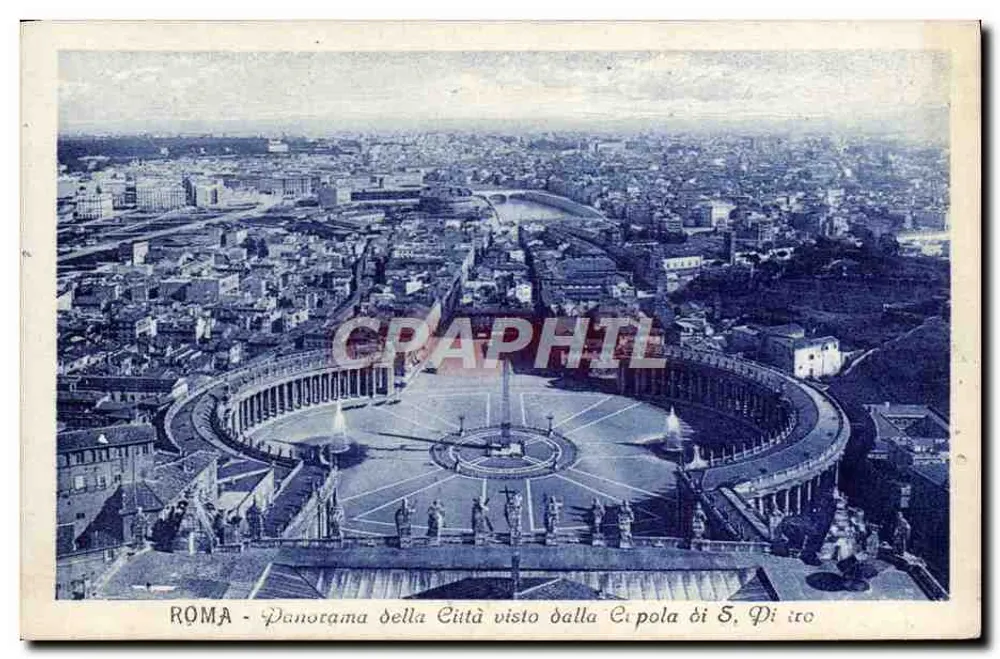 Roma - Panorama der Stadt von der Kuppel von S. Peter — n° 32 - Serie 1 - 1 - Vorderseite