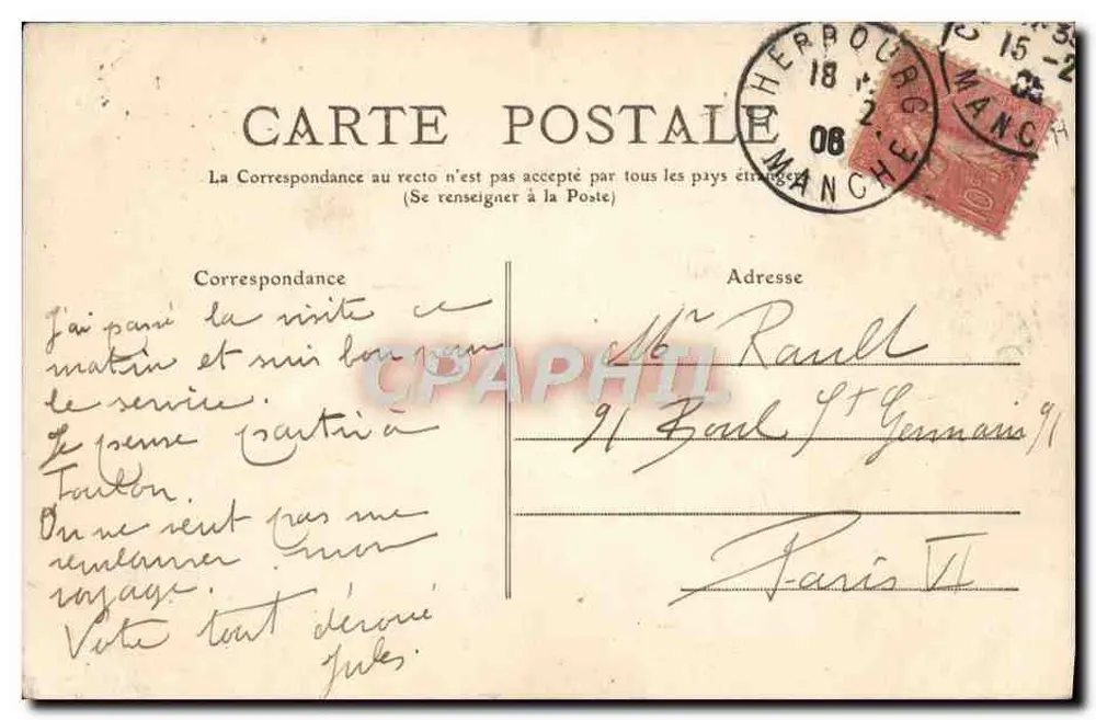Cherbourg - Igreja da Trindade — Cherbouphil, n° 231 - Verso