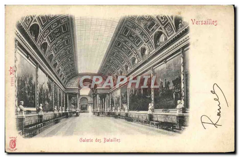 Galeria das Batalhas — Versalhes — editor Rance, n° 1033 - Frente