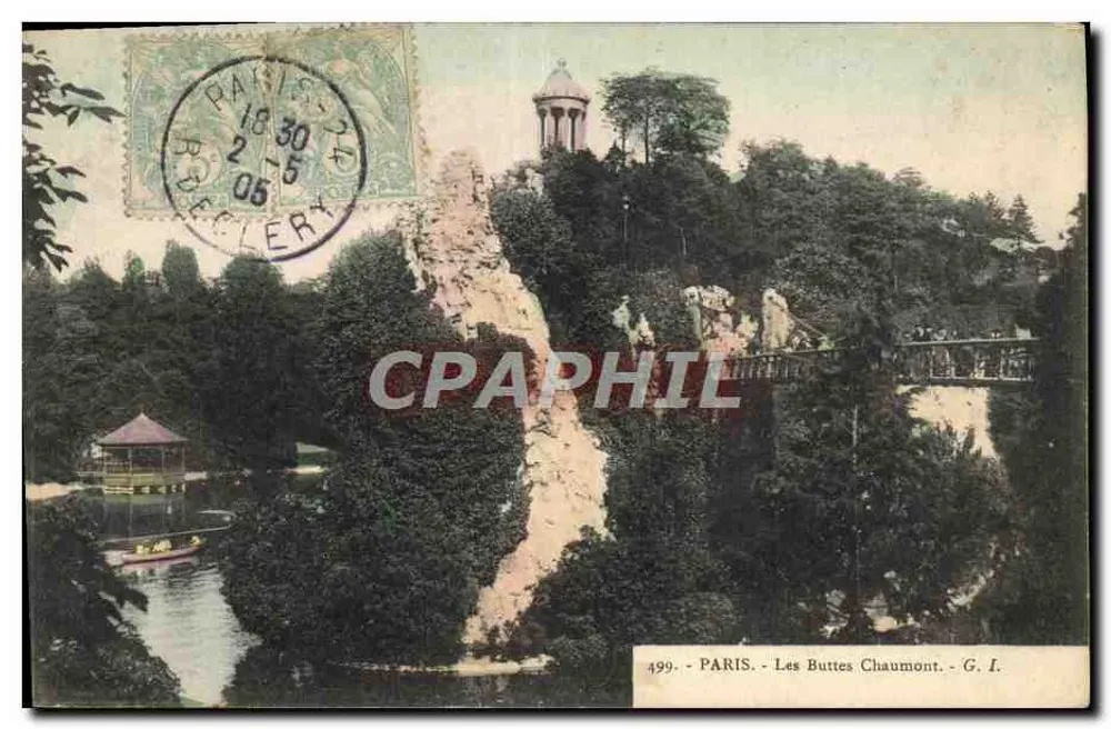 Les Buttes Chaumont — Paris — G. I. n° 499 - Frente