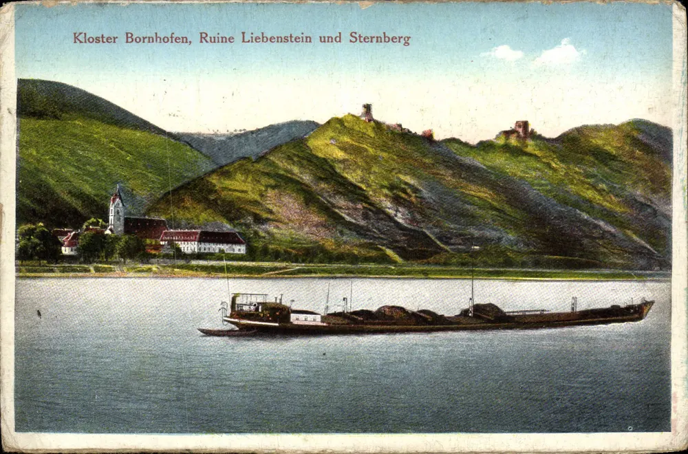 Kloster Bornhofen, Ruine Liebenstein und Sternberg — Verlag unbekannt, Seriennummer nicht sichtbar - Vorderseite