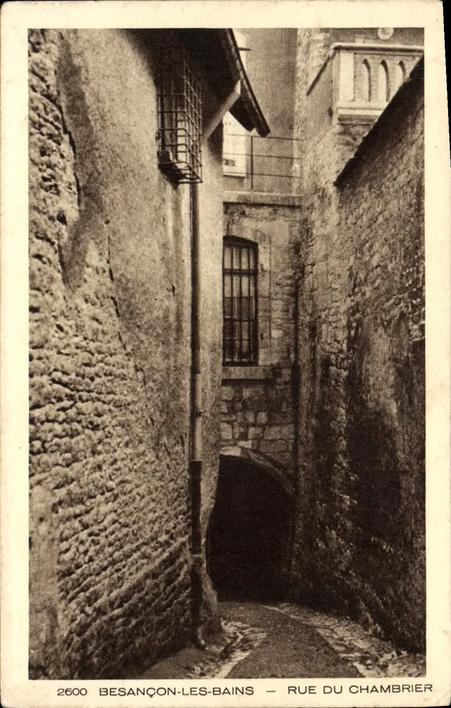 Besançon-les-Bains — Rue du Chambrier — editor Braun & Cie, n° 2600 - Frente