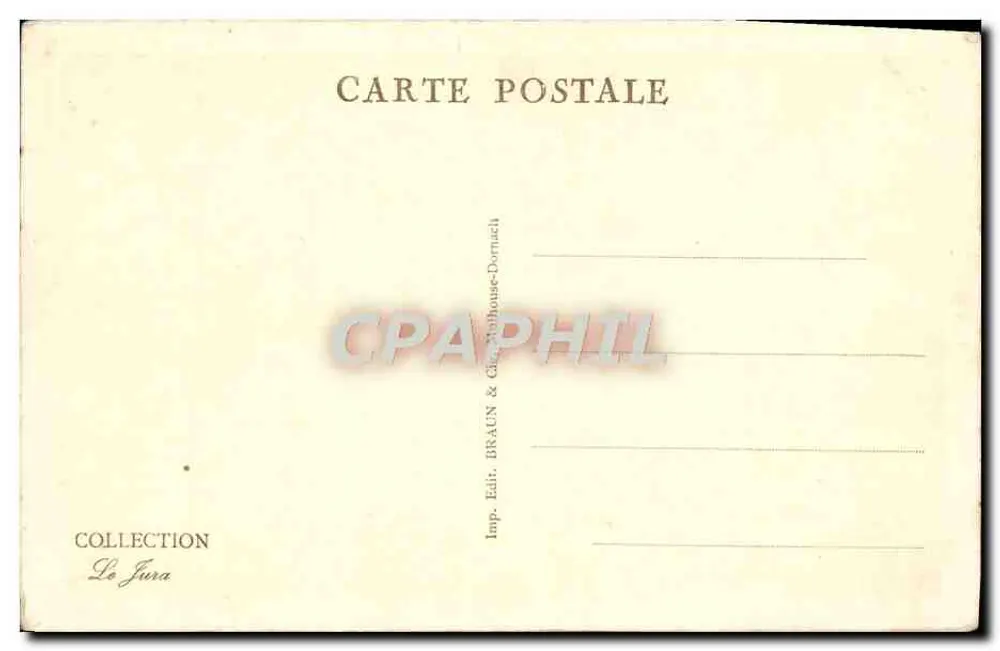 Besançon-les-Bains — Rue du Chambrier — editor Braun & Cie, n° 2600 - Verso