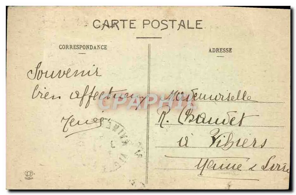Luchon — Esplanade des Thermalbades und Allee d'Étigny — Phototypie Labouche Frères, Toulouse - Rückseite