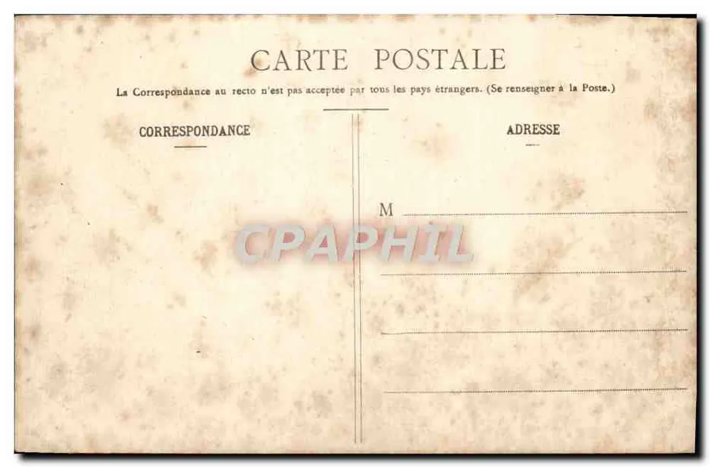 Biarritz — Vue générale du Rocher de la Vierge — Eug. Pacault, édit.-phot. Biarritz - Rückseite