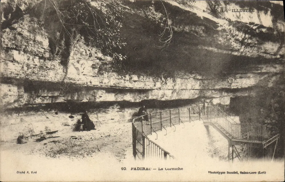 Padirac — A Corniche — Fototipia Baudel, Saint-Lére (Lot) - Frente