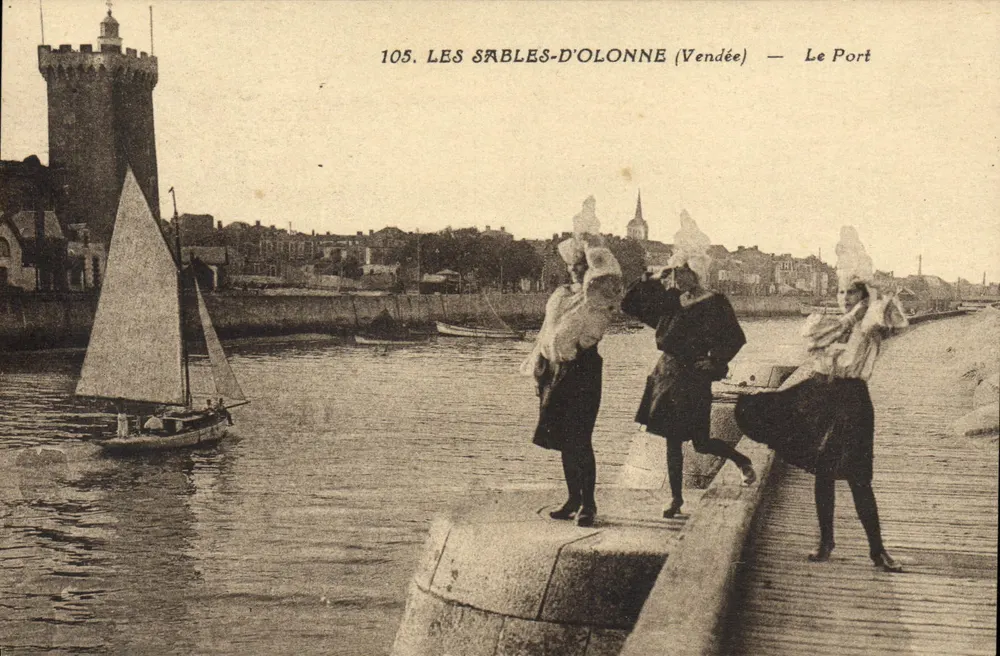 Les Sables-d'Olonne (Vendée) — O Porto — Editor: Jehlza-Poupin, Montagne - Frente