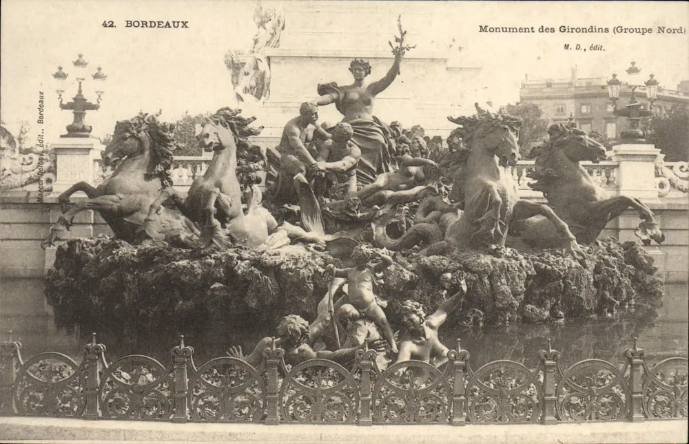 Bordeaux — Monumento dos Girondinos (Grupo Norte) — M. D., édit. - Frente