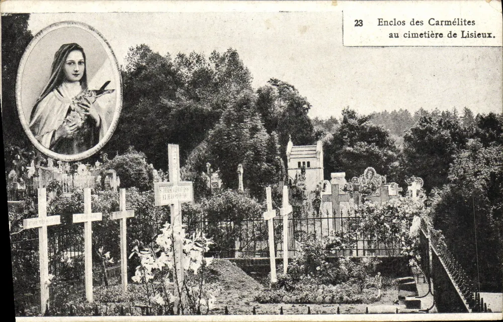 Enclos des Carmélites — am Friedhof von Lisieux — Verlag Druckerei L. Lévy, n°23 - Vorderseite