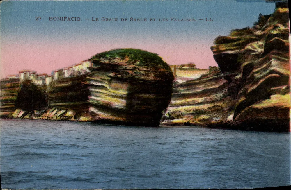 Bonifacio — A Grão de Areia e as Falésias — LL - Frente