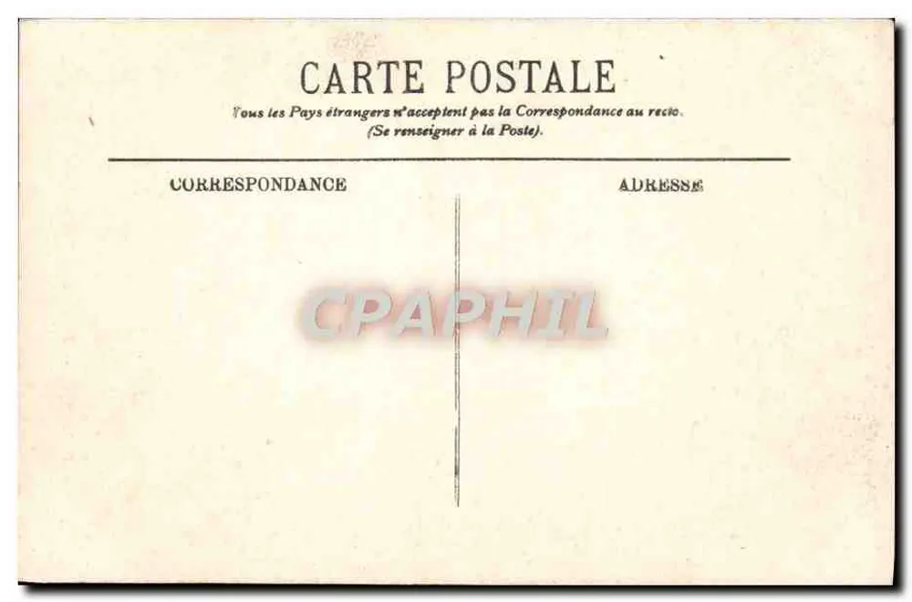 Bayonne — A Estátua do Cardeal Lavigerie — Editada pela Casa 'Aux Collectionneurs' - Verso