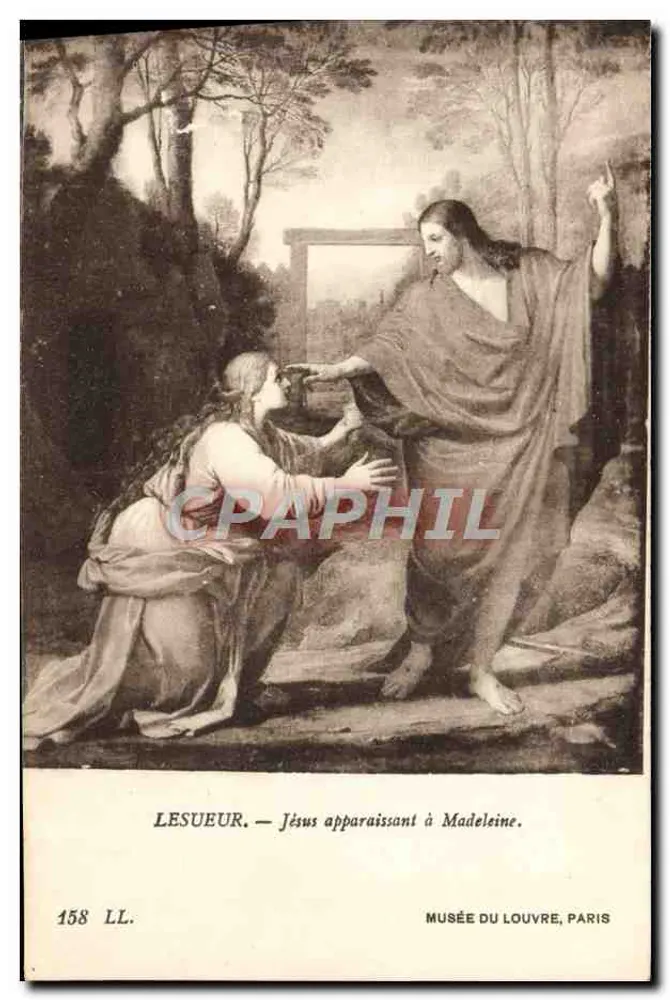 Jesus erscheint Maria Magdalena — Lesueur — Musée du Louvre, Paris — n° 158 LL - Vorderseite