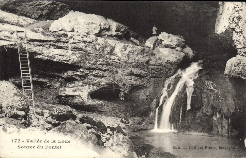 Fonte do Pontet — Vale da Lone — Edit. L. Gaillard-Prêtre, Besançon - Frente