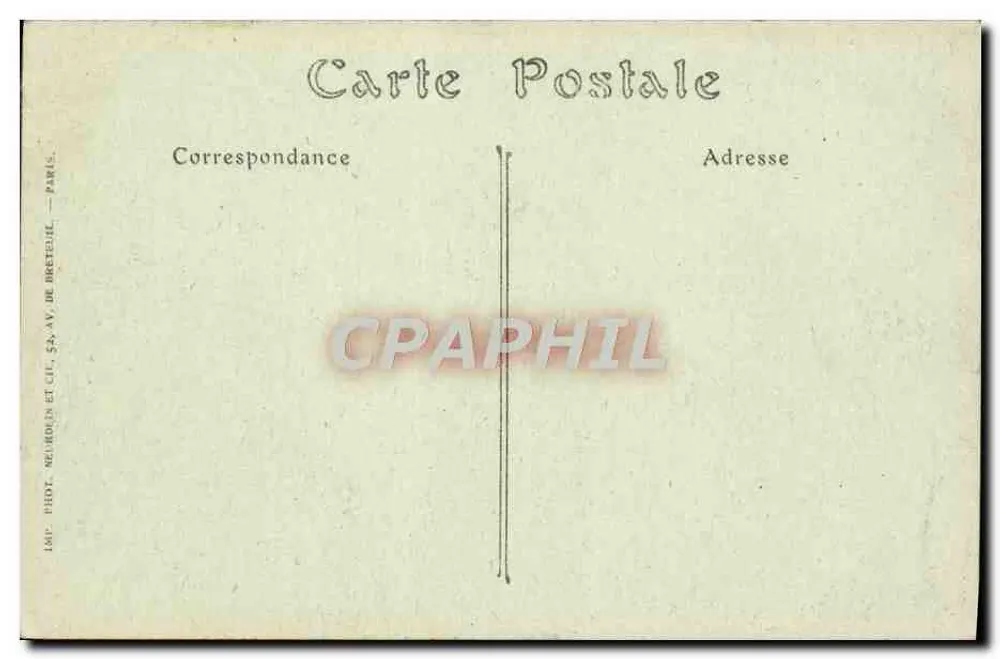 Le Mans — Abside van de Kathedraal — R. Barbier, Uitgever, Le Mans. - Achterkant