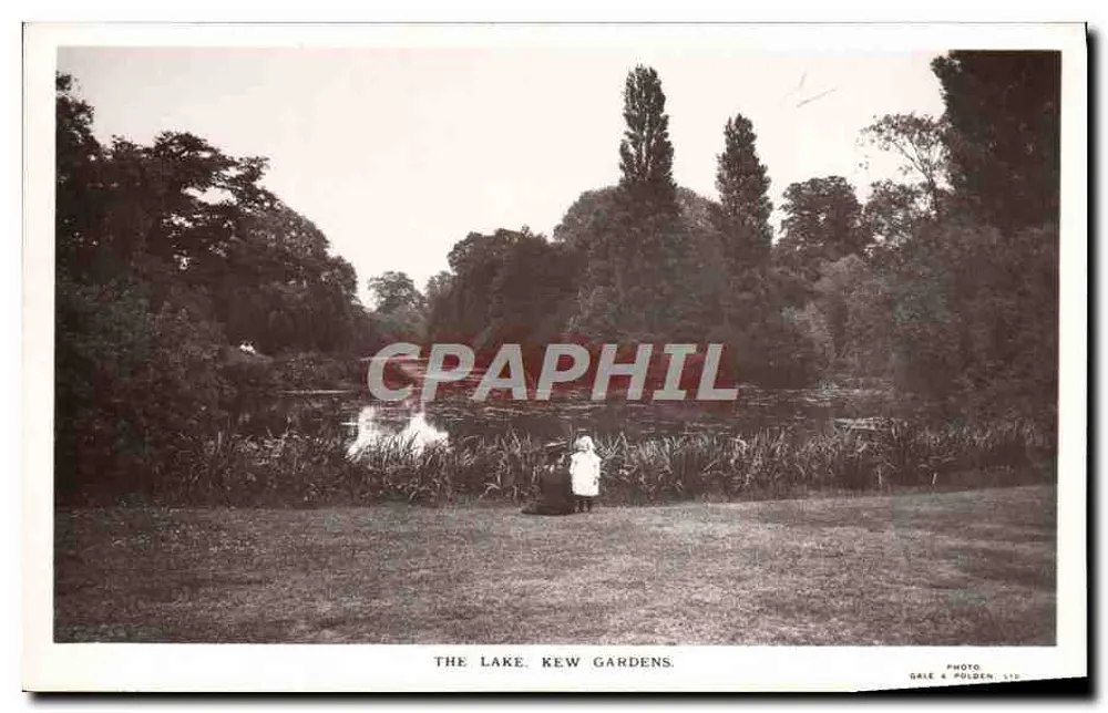 Jezioro, Ogrody Kew — Fotografia Gale & Polden, Ltd. - Awers