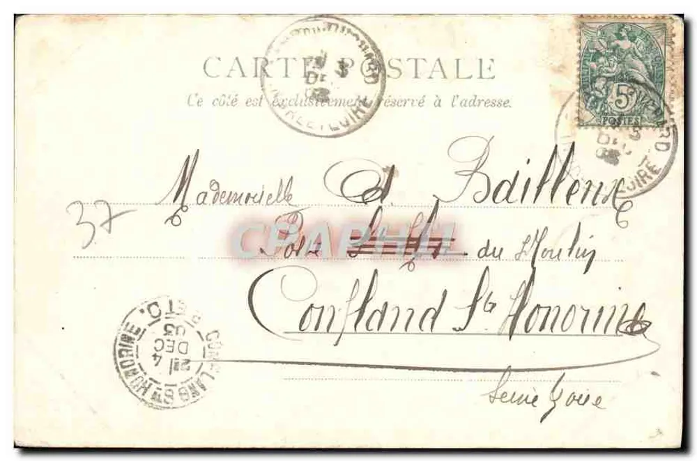 Vista Geral — Loches — editor Amitié Henri, n° 38122 - Verso