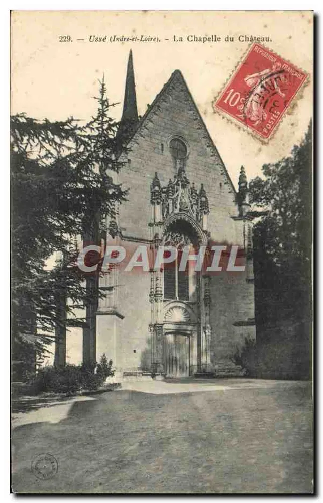 Ussé (Indre-et-Loire) — A Capela do Castelo — Editor anônimo, n° 229 - Frente