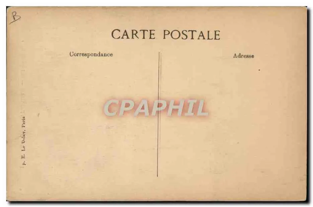 Secagem da roupa — Marinha Nacional — Editor P. E. Le Daley, Paris, n° 1274 - Verso