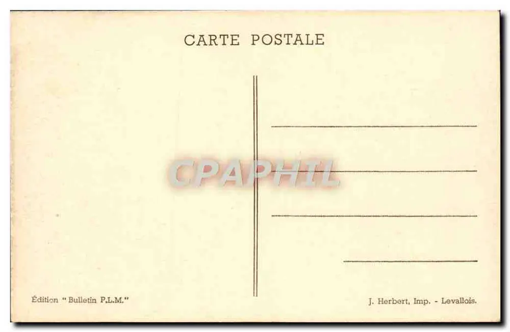 Cabine elétrica de Paris-P.L.M. — Posto elétrico — Edição Bulletin P.L.M. - Verso