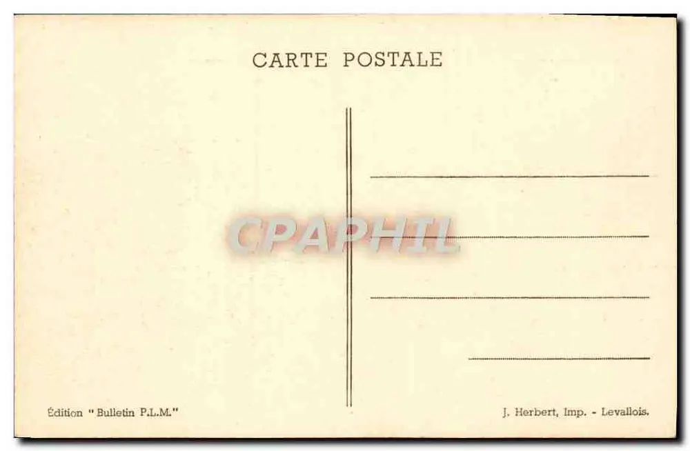 Côte d'Azur... e Mont-Blanc — Edição Bulletin P.L.M. - Verso