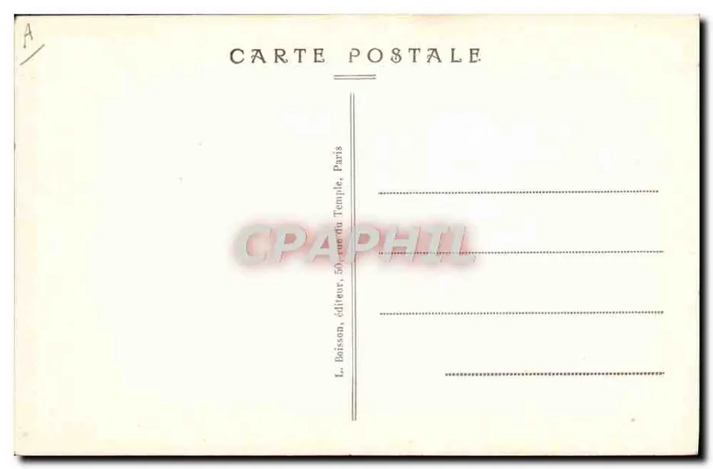 Avión BRÉGUET 19 H2 — D.D. — L. Boisson, editor, 50, rue du Temple, París - Reverso