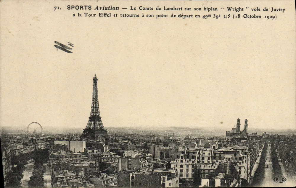 Paris — Flug des Grafen de Lambert — Verlag EID, Nr. 71 - Vorderseite
