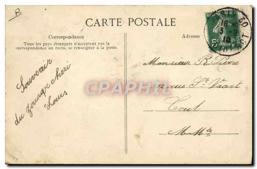 A. de Brélin sobre Monoplan "Blériot" — modelo depositado — E.P.D. n°208 - Verso
