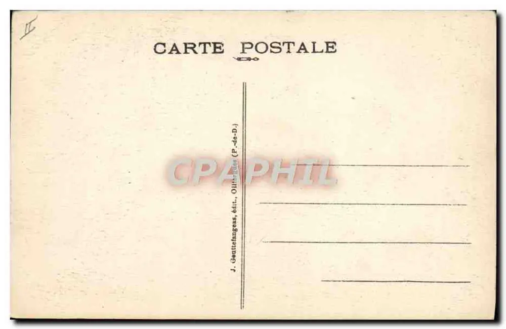 Denkmal des Fliegers Gilbert — Vichy — Neuer Park — G. D'O. - 75 - Rückseite