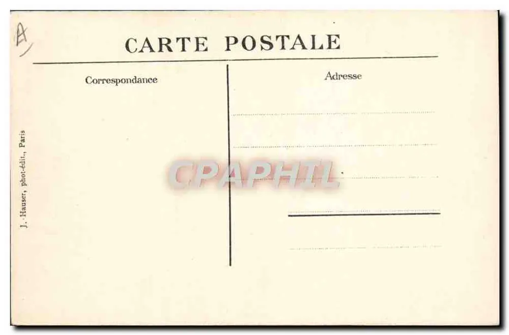 Die Vögel Frankreichs — Monoplan Blériot geflogen von Louis KUHLING — J. Hauser, Paris - Rückseite