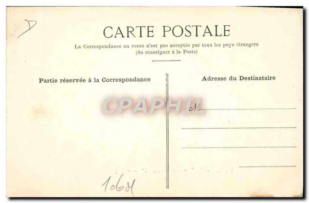 De la Touloubre auf seinem 85 ch Darracq — Clermont-Ferrand — Verlag von La Havane - Rückseite