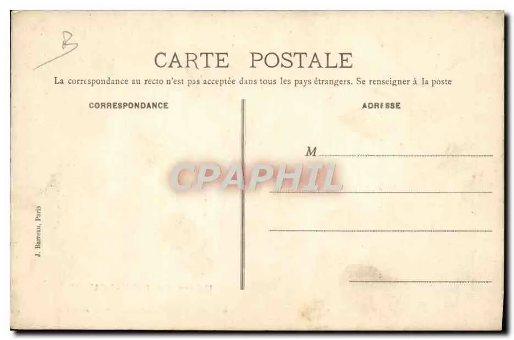 DION-BOUTON Werke — Im Elektrizitätswerk — Bobinage — J. Barron, Paris - Rückseite
