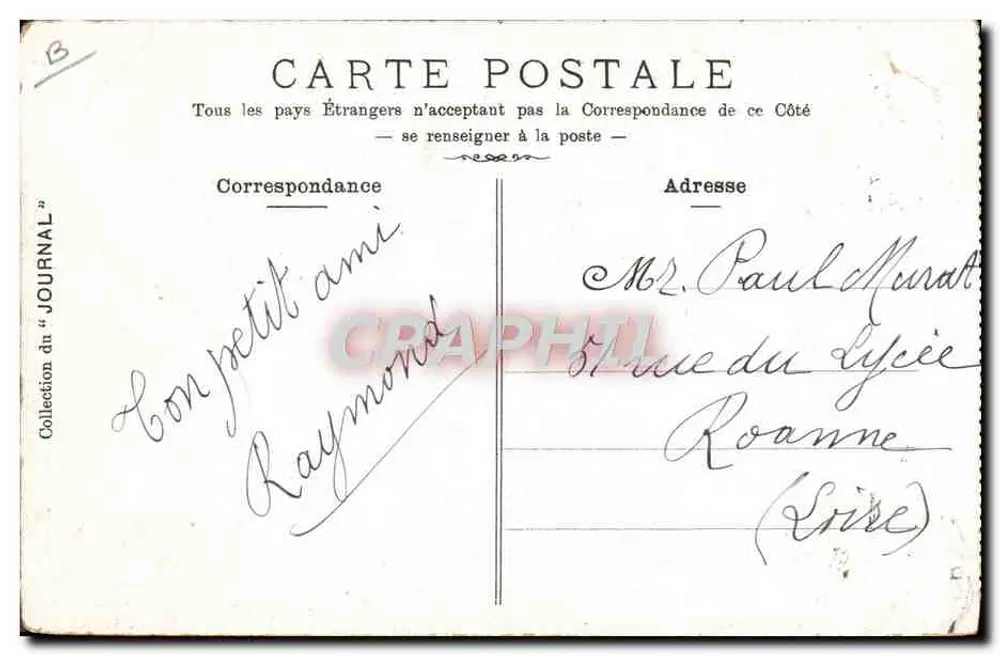 Bourg-Lastic — Estradas de Laoussaille-Berment — Localidade na Auvergne - Verso