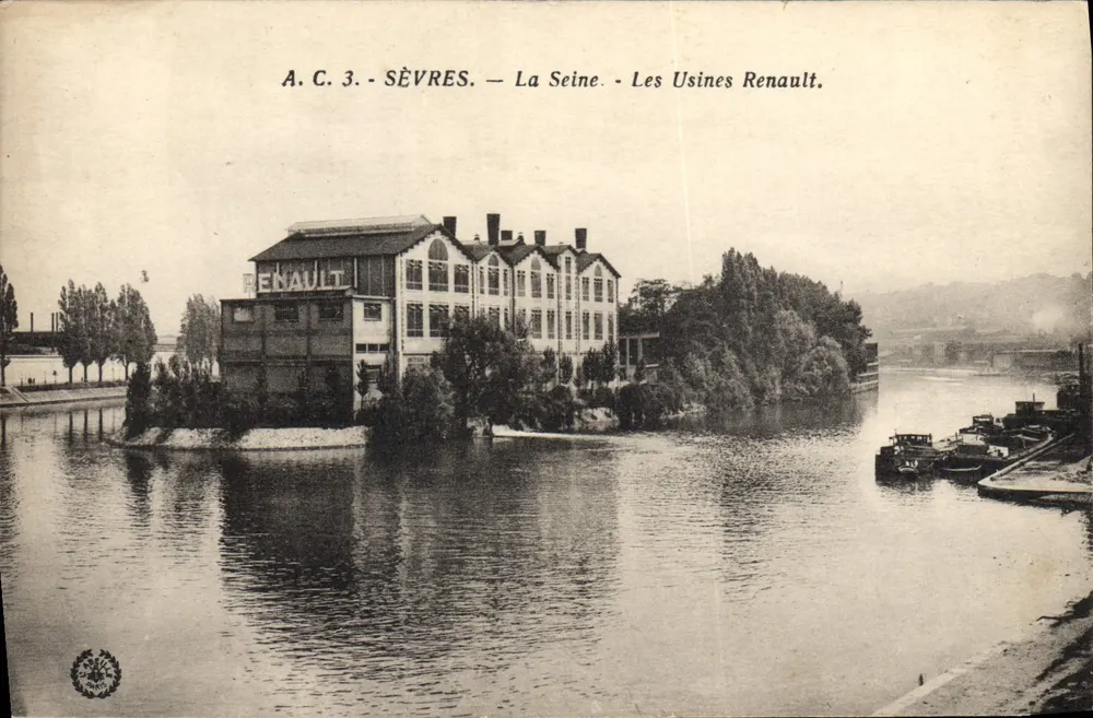 Sèvres — Die Seine — Renault-Werke — A.C. 3 - Vorderseite