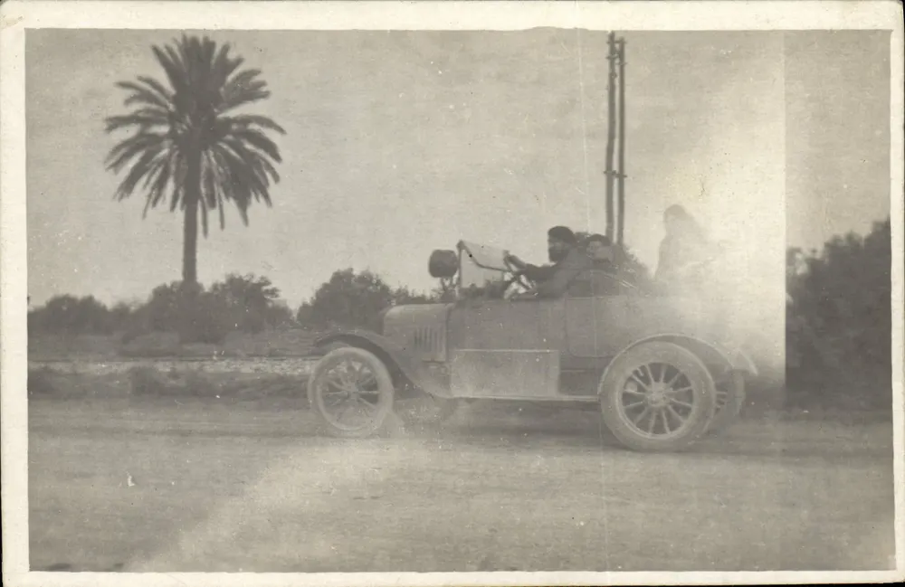 रूट डी चिबार पर कार — 1925 — पुराना पोस्टकार्ड - आगे