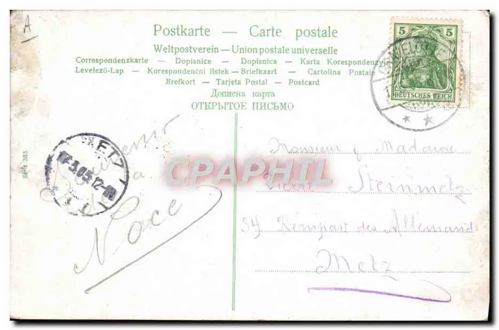 Crianças em um automóvel — cena de campo — editor desconhecido - Verso