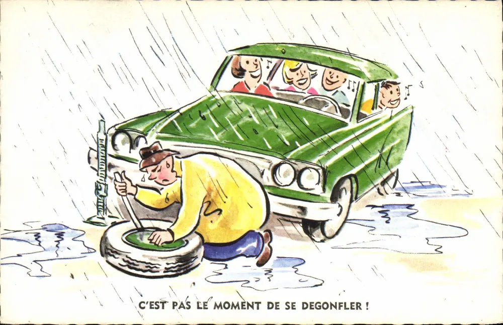 C'est pas le moment de se dégonfler — caricatura — T. Gavouw-Bete, n° 730/1 - Frente