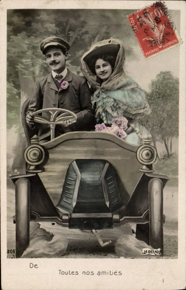 Casal em um carro — editor LAREINE, n° 206 - Frente