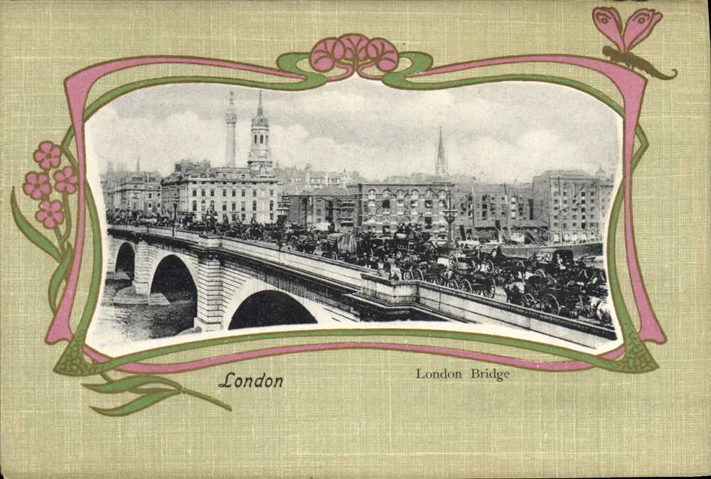 Londres — Ponte de Londres — Union Postale Universelle - Frente